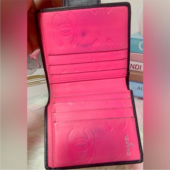 Chanel Cambon Calfskin Bifold Wallet in Black with Clasp - Picture 8 of 15